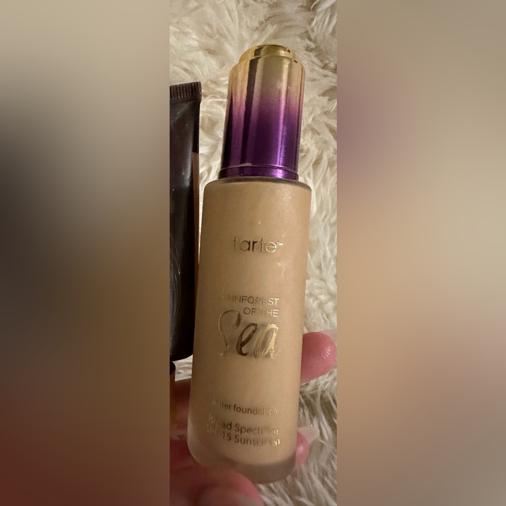 Tarte rainforest by the sea foundation shade sand.